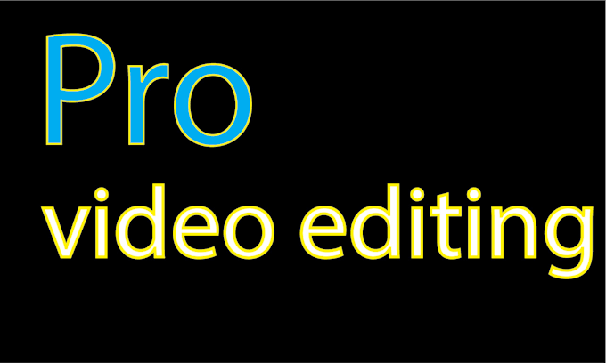 Gig Preview - Do any kind of professional video editing