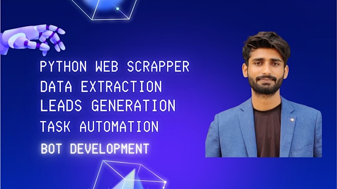 Gig Preview - Create custom web scraping scripts using python scrapy, selenium, and bs4