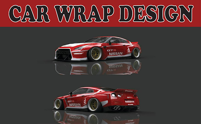 Gig Preview - Do itasha car wrap design, racing car wrap, car wrap design