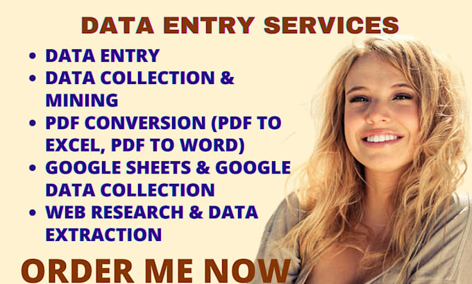 Bestseller - meticulously do data entry work, PDF to word or excel