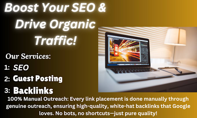 Gig Preview - High quality guest posting and backlink services  boost SEO