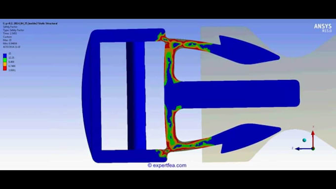 Gig Preview - Do finite element analysis fea on solidworks and ansys