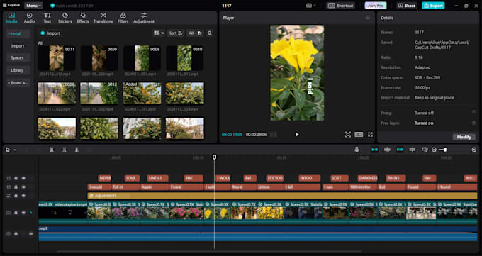 Gig Preview - Do pro video editing enhance your story with cinematic flair