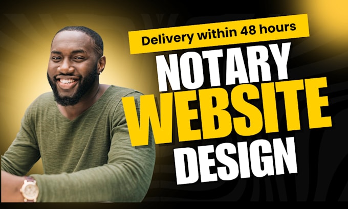 Gig Preview - Design a responsive wordpress website, logo and landing page for notary with SEO