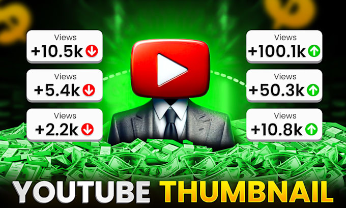 Gig Preview - Design amazing finance youtube thumbnails CTR boosted