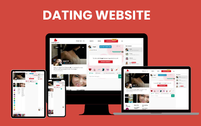 Gig Preview - Create, design dating website with chat, audio and video