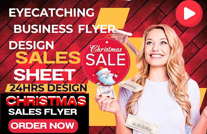 Bestseller - best design christmas card business flyer marketing for product promotion