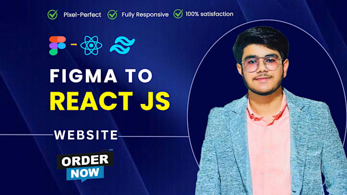 Gig Preview - Convert figma to react js, build websites, or be your expert web developer