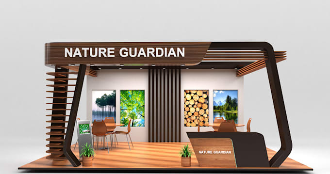 Gig Preview - Buildup 3d trade booth,posm booth, kiosk,  exhibition stand,retail display,stall