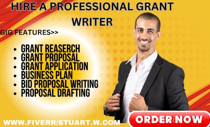 Gig Preview - Do grant writing, research, grant proposal and application