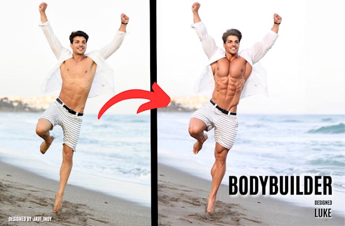 Gig Preview - Photo edit you into a bodybuilder, athlete or fitness model as aiartwork