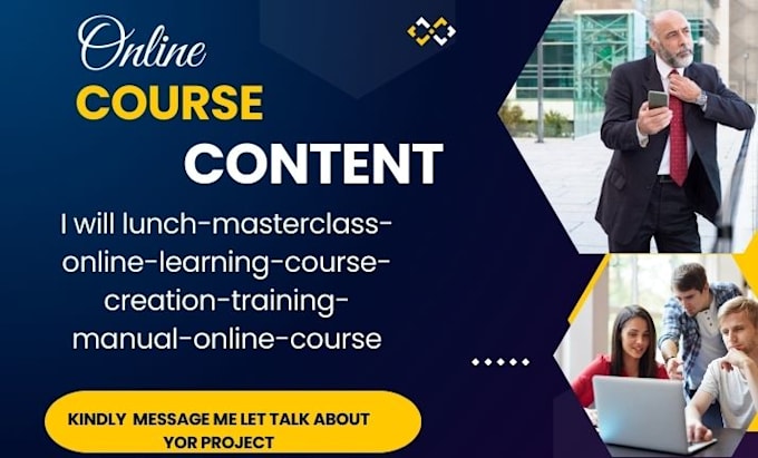 Gig Preview - Lunch masterclass online learning course creation training manual online course