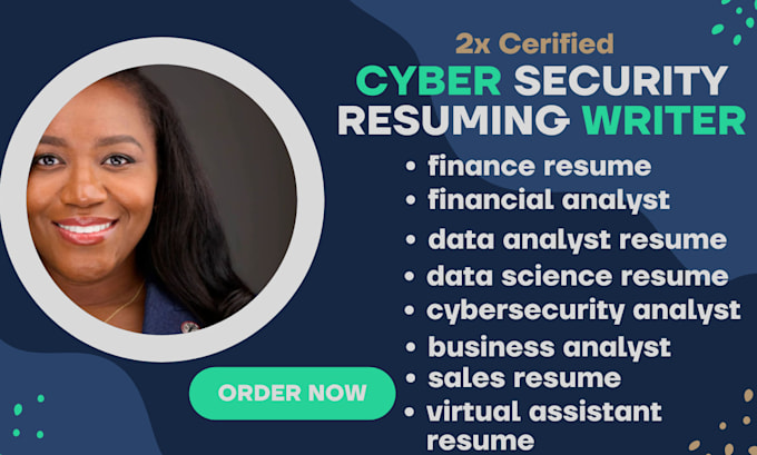 Gig Preview - Be your cybersecurity, tech resume, sales, business, data analyst resume writer