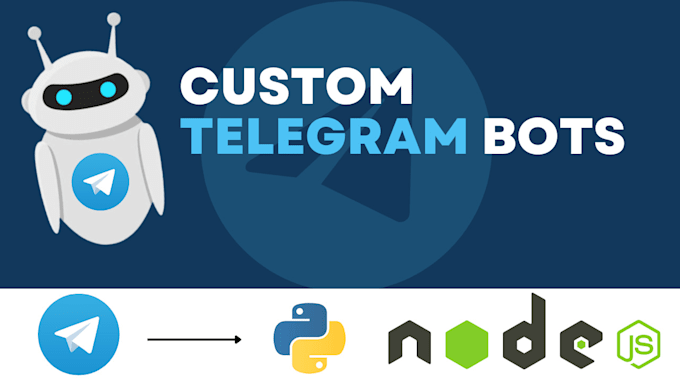 Gig Preview - Develop your telegram bot with nodejs with a database in python