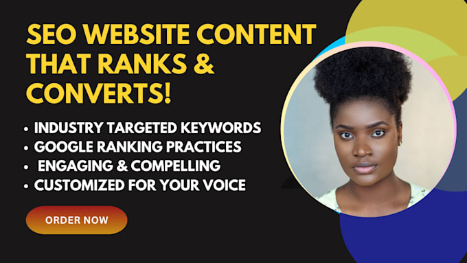 Gig Preview - Write SEO website content, google ranking keywords, compelling copywriting