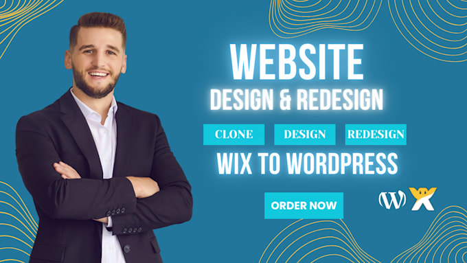 Gig Preview - Wix to wordpress migration, design, redesign and cloning