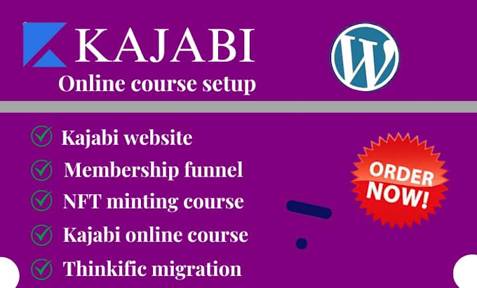 Gig Preview - Do  nft minting online course website in thinkific kajabi teachable wordpress