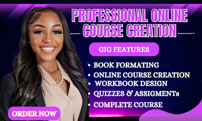 Gig Preview - Create ebook online course content, teachable course creation training