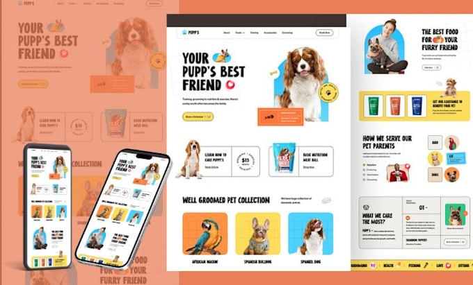 Gig Preview - Pet shopify store pet website pet wordpress pet dropshipping store pet website