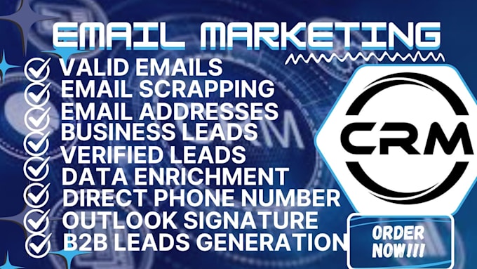 Gig Preview - Do b2b lead generation with valid emails, direct numbers and verified contacts