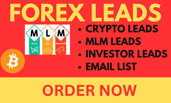 Gig Preview - Forex promotion, forex lead, bitcoin marketing, cryptocurrency virtual assistant