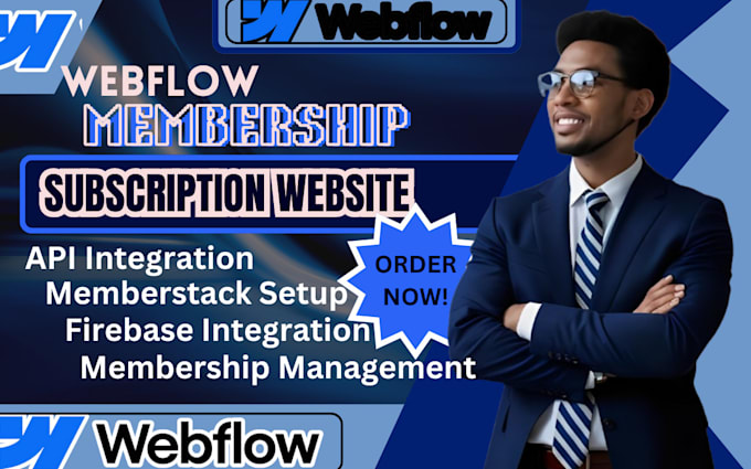 Gig Preview - Webflow memberstack design develop redesign webflow website webflow membership