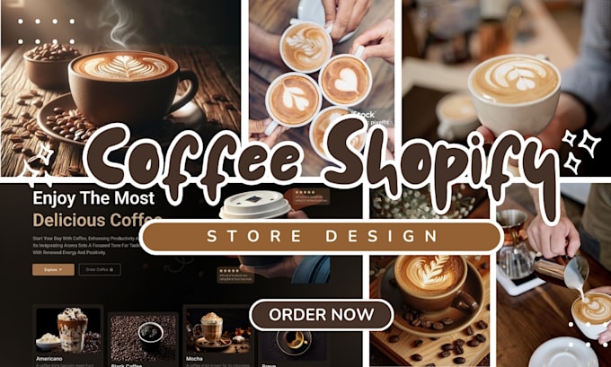 Gig Preview - Build private label coffee shopify store or dropshipping shopify coffee website