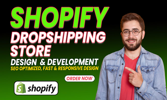 Gig Preview - Design and redesign a high converting shopify store or dropshipping website