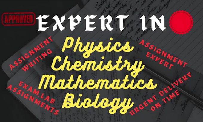 Gig Preview - Assist you in chemistry, biology and physics labs and reports