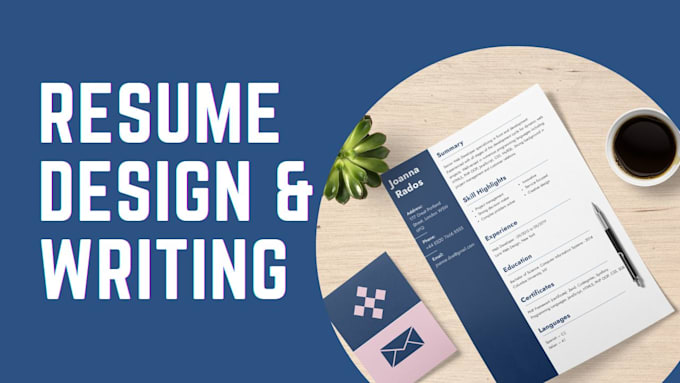 Gig Preview - Write and design your resume or CV for you