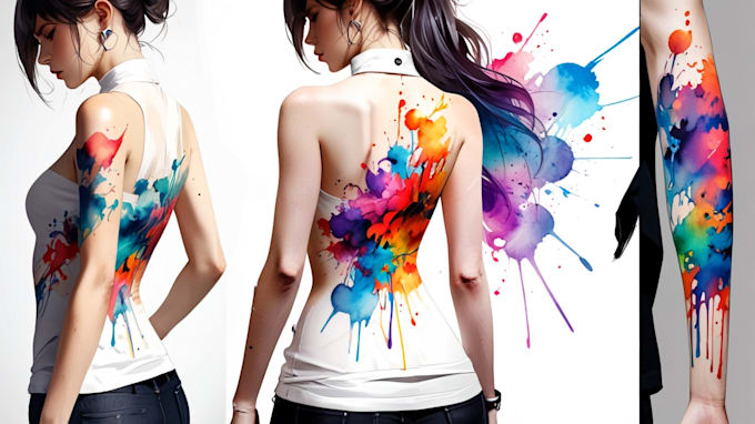 Gig Preview - Make your next watercolor tattoo design