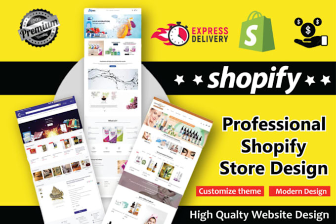 Gig Preview - Design shopify landing page gempage shogun design replo product page pagefly