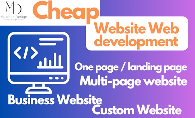 Gig Preview - Do cheap one page, multi page website development