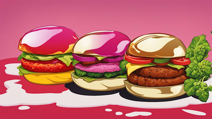 Gig Preview - Make food pop art of your food