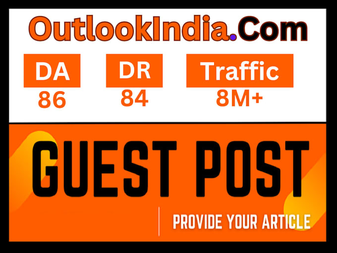 Gig Preview - Publish you article or guest post on outlook india