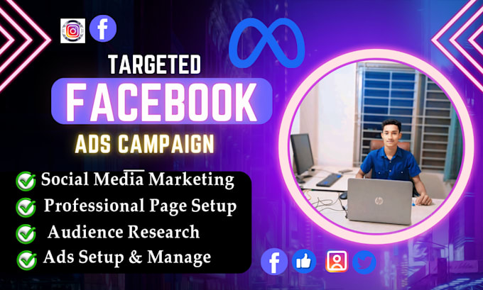 Gig Preview - Do facebook ads campaign with fully manual setup