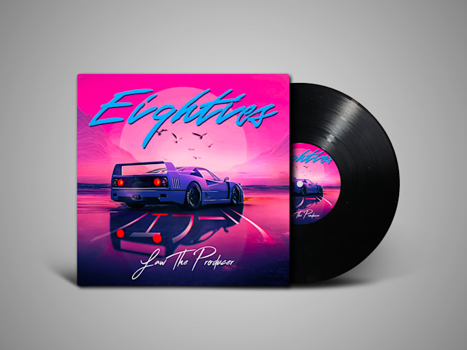 Bestseller - create 80s retro futuristic, synthwave cover art