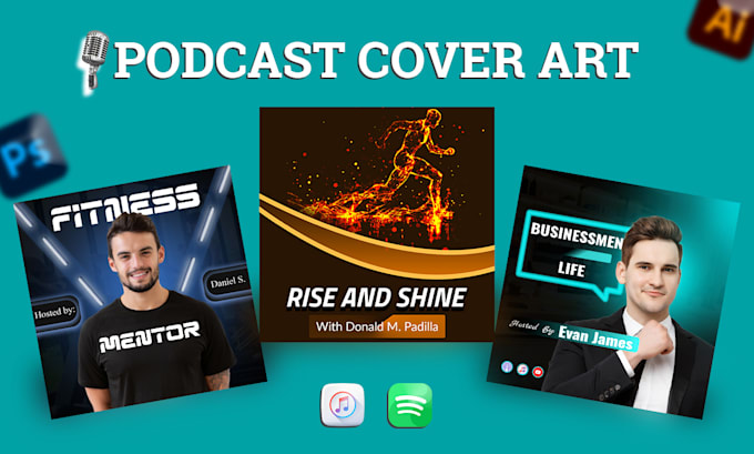 Gig Preview - Design podcast cover art, podcast cover design and logo