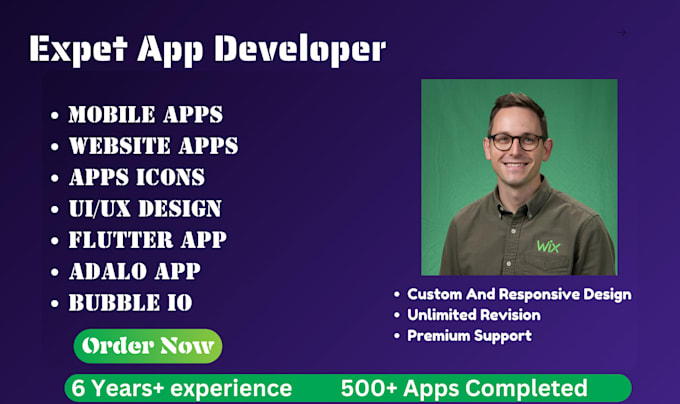 Gig Preview - Be your professional app designer with flutterflow expert, and adalo pro