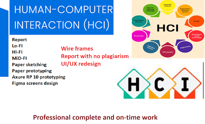 Gig Preview - Do UI UX prototype wireframe of hci human computer interaction center design