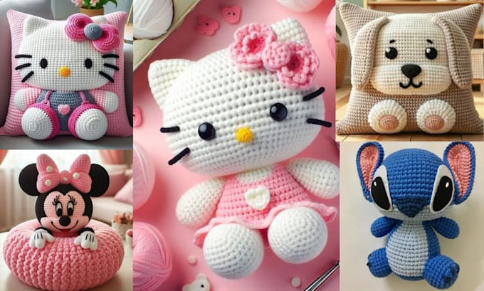 Gig Preview - Write amigurumi crochet pattern with step by step photo and video tutorial, etsy