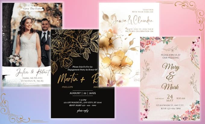 Bestseller - design creative wedding invitation, birthday card and greeting card