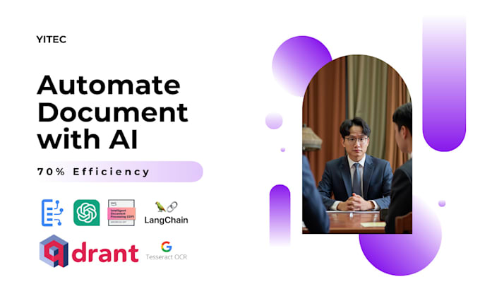 Gig Preview - Automate document ai business process with gpt ocr nlp