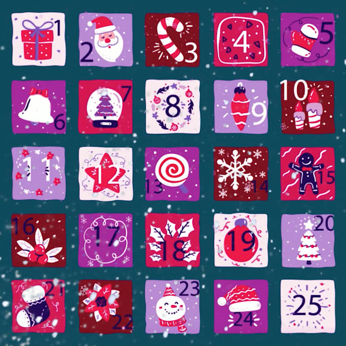 Gig Preview - Create christmas advent calendar animation video