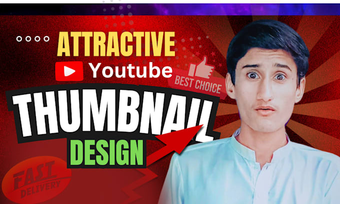 Gig Preview - Design professional amazing youtube thumbnail that attract peoples