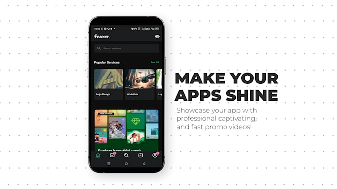 Gig Preview - Create amazing app video promotion