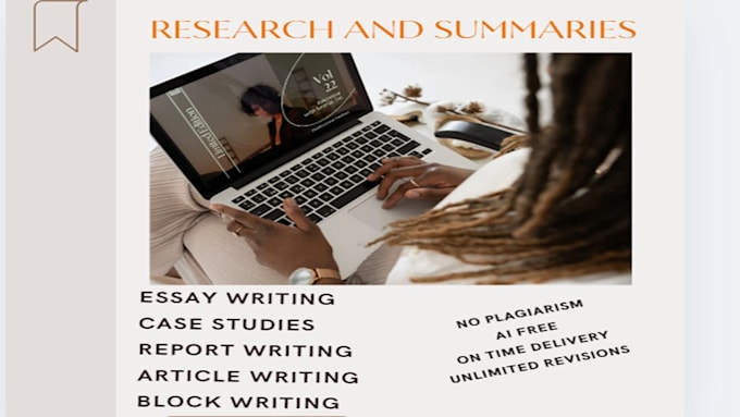 Gig Preview - Provide excellent research and summary writings within 24 hours