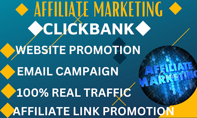 Gig Preview - Do sales funnel clickbank amazon shopify affiliate marketing link promotion