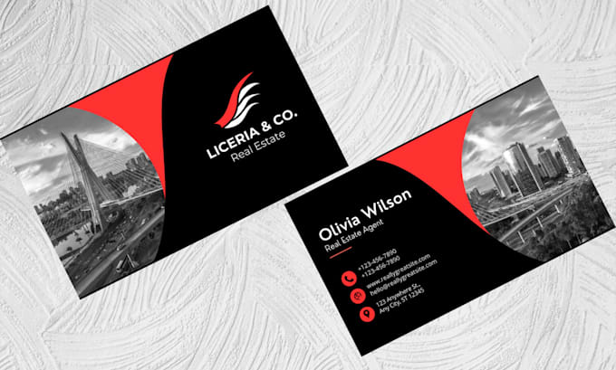 Gig Preview - Do real estate and construction business card in 10 hours