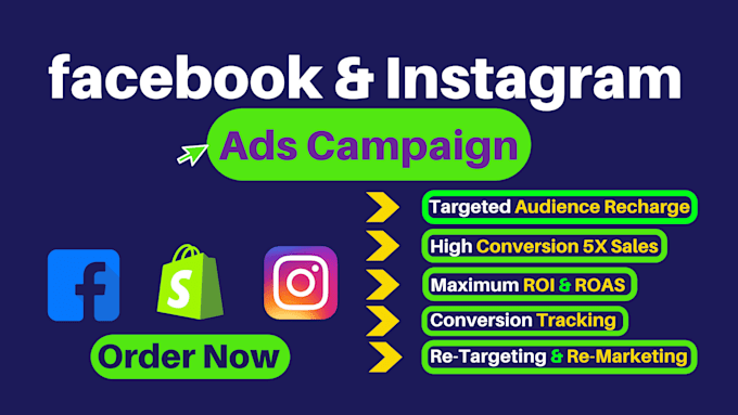 Gig Preview - Setup and manage your facebook ads instagram ads and marketing campaign